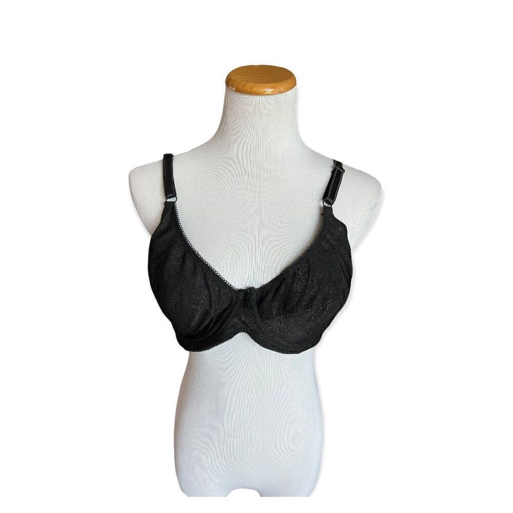 Womens Mamia Black Lace Underwire Bra - 42B - Style BR1049W